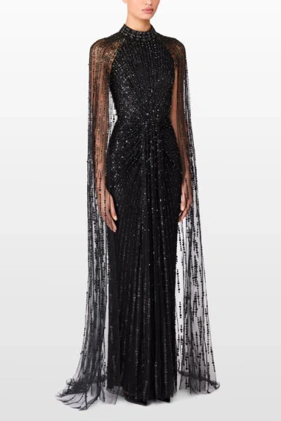 Jenny Packham Cairo Maxi Gown In Black
