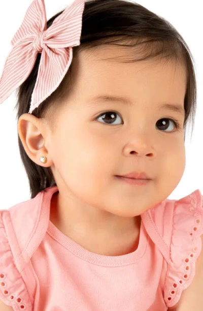 Tiny Blessings 14k Gold Enchanted Light Studs Screw Back Earrings In Gold