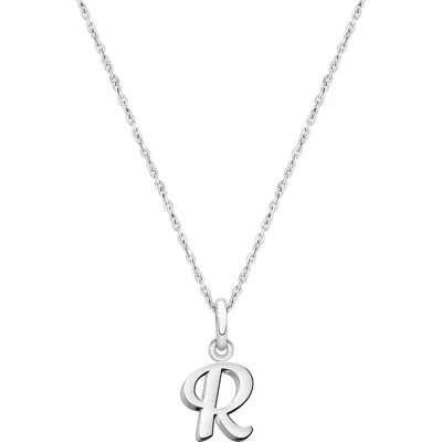 Tiny Blessings Girls' Sterling Silver Initial 13-14 Necklace - Children In Metallic