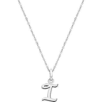 Tiny Blessings Girls' Sterling Silver Initial 13-14 Necklace - Children In Metallic