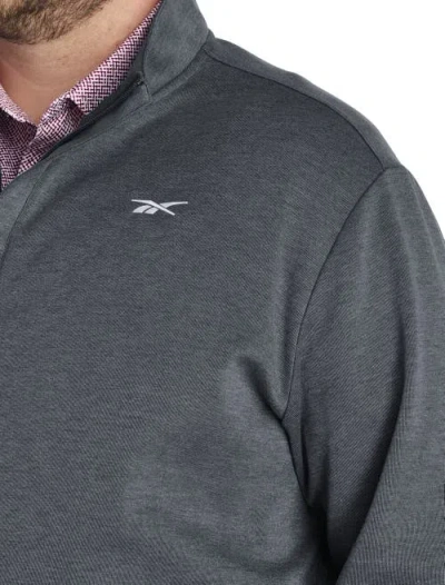 Reebok Big & Tall 1/4-zip Performance Pullover In Gray