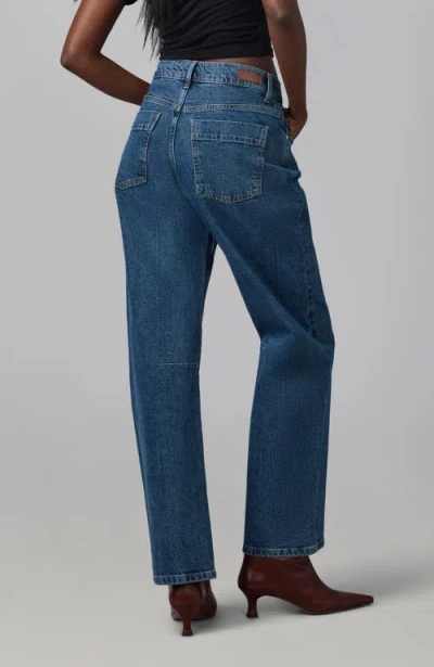 Lola Denim Dylan High Rise Barrel Jean In Blue