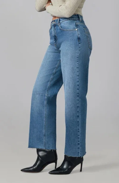 Lola Denim Dylan High Rise Barrel Jean In Blue