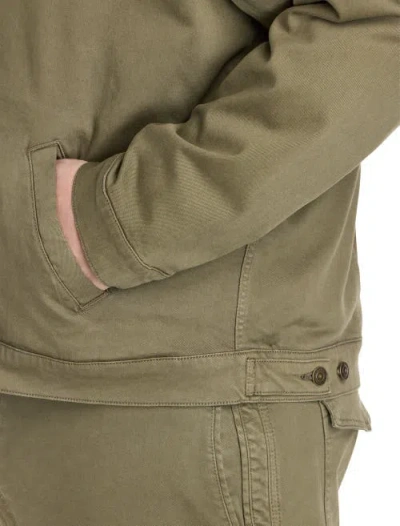 True Nation By Dxl Big & Tall Utility Carpenter Trucker Jacket In Green