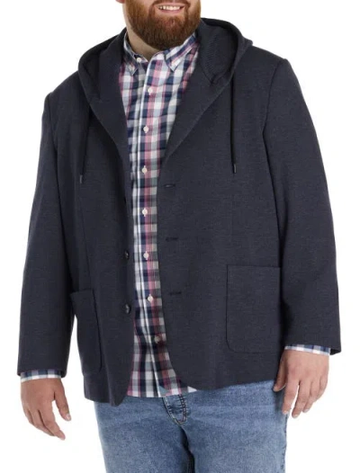 Synrgy By Dxl Big & Tall Hooded Sport Coat In Blue
