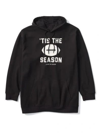 Life Is Good Big & Tall Tis The Season Hoodie In Black