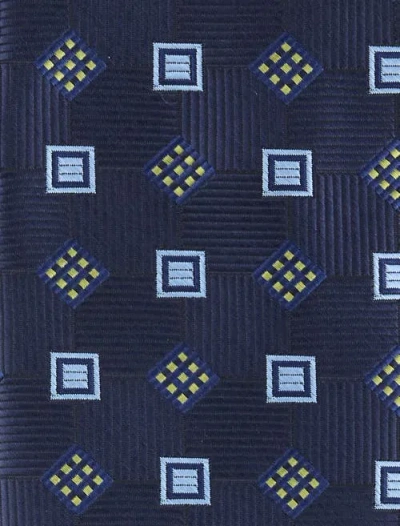 Oak Hill By Dxl Big & Tall Geometric Patterned Tie In Blue