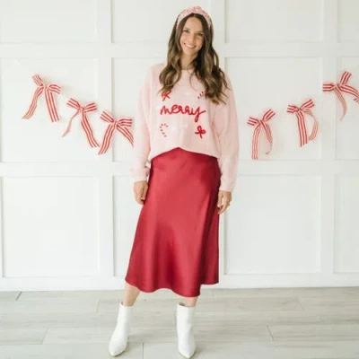 Sweet Wink Sweater In Pink