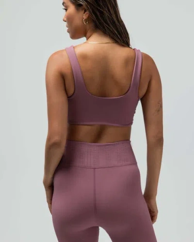 Reformer Clean Finish Compression Bra In Pink