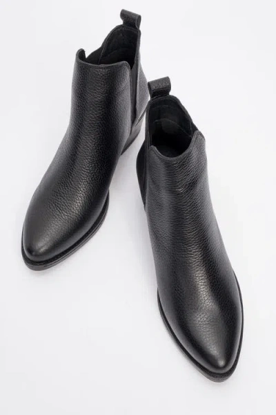 Forever & Always Shoes Dovena Leather Block Heel Ankle Boot In Multi