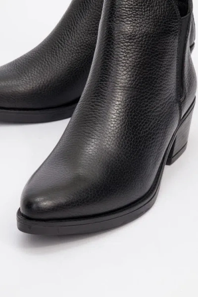 Forever & Always Shoes Dovena Leather Block Heel Ankle Boot In Multi