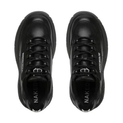 Naked Wolfe Sprinter Leather Sneaker In Black