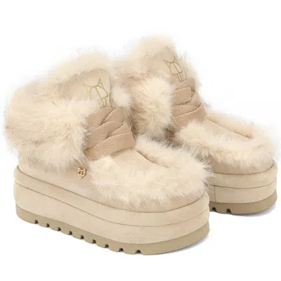 Naked Wolfe Bambi Suede Boot In White