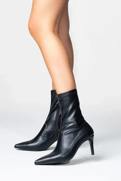 Prologue Shoes Rossano Stiletto Heel Boot In Black