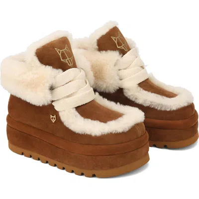 Naked Wolfe Bambi Platform Boot In Tan, Women's At Urban Outfitters