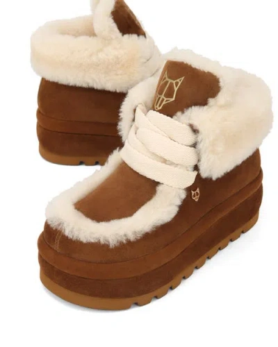 Naked Wolfe Bambi Platform Boot In Tan, Women's At Urban Outfitters