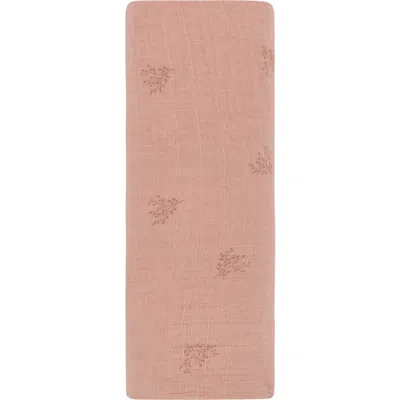 Ely's & Co. Velour Leaf Pattern Collection In Pink