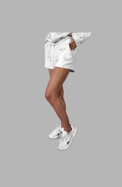 Blvck Whte Tie & Dye Short In White