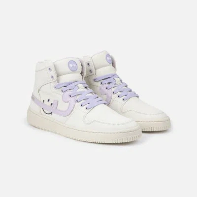 Fini Lucas "creamy Purple" Sneaker In Black