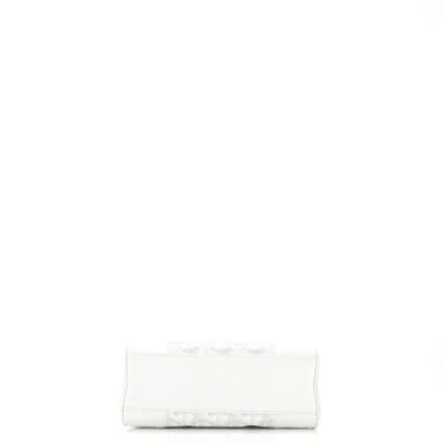 Pre-owned Goyard  Goyard Saigon Top Handle Bag Coated Canvas With Leather Mini In Neutral