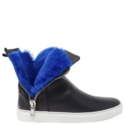 Madison Maison Double Zip Shearling Boot In Multi