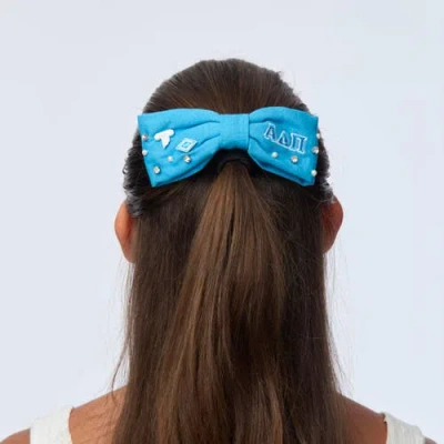 Lele Sadoughi Alpha Delta Pi Riley Bow In Blue