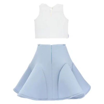 Mimi Tutu Blossom Floral-appliqué Skirt Set In Multi