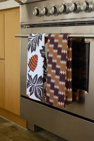 Geometry Kitchen Tea Towel Set In Multi