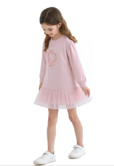 Mimi Tutu Heart Bow Dress In Pink