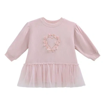 Mimi Tutu Heart Bow Dress In Pink