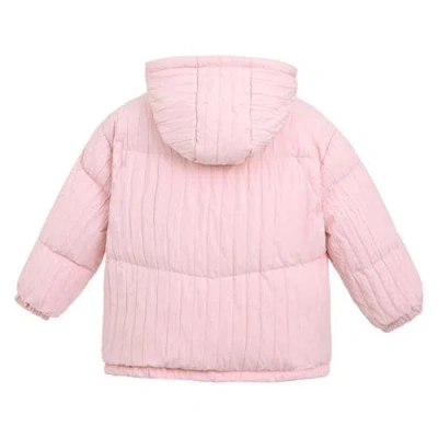 Mimi Tutu Bow Quilted Puffer Jacket In Pink