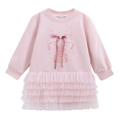 Mimi Tutu Ruffle Ribbon Dress In Pink