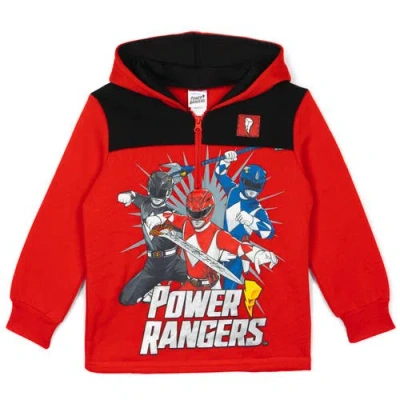 Power Rangers Half Zip Hoodie In Red