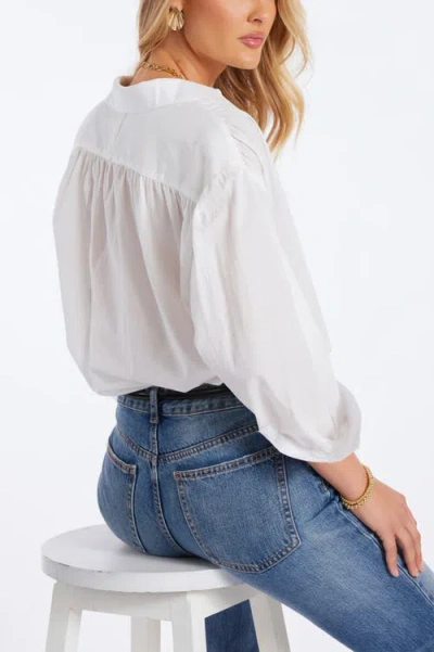 Bishop + Young Boho Voile Blouse In White