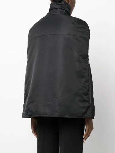 Coperni Logo-patch Bomber Cape In Black