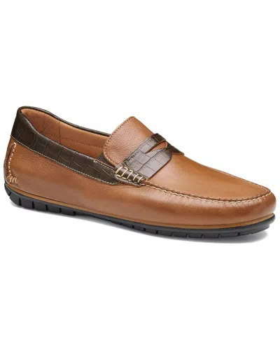 Johnston & Murphy Cort 2.0 Penny Leather Loafer In Brown