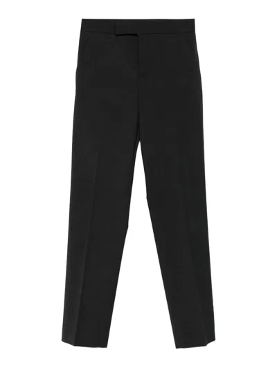 Alberta Ferretti Tailored Grey Trousers With Zip Closure In Gray