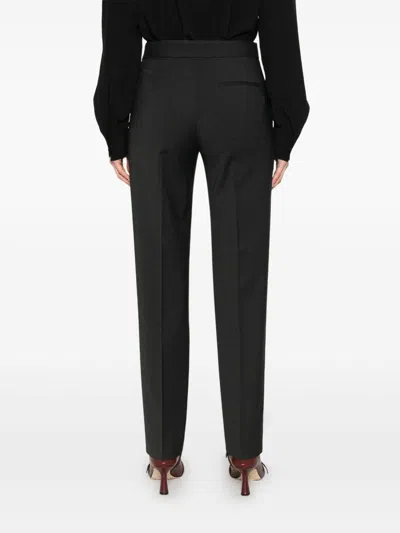 Alberta Ferretti Tailored Grey Trousers With Zip Closure In Gray