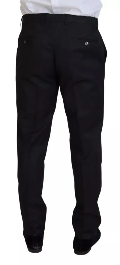 Pre-owned Dolce & Gabbana Melange Grey Wool 2 Piece Martini Men's Suit () In Gray