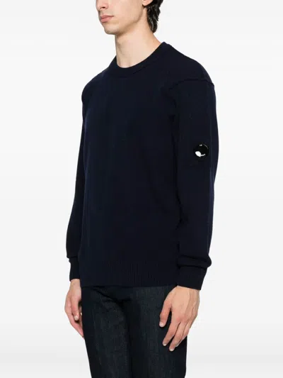 C.p. Company C.p.company Wool Crewneck Sweater In Black