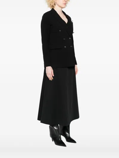 Circolo 1901 Double-breasted Blazer In Black