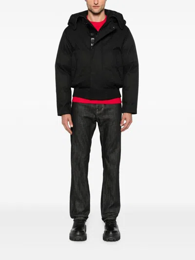 Dsquared2 Straight-leg Denim Jeans With Cotton-elastane Blend In Black