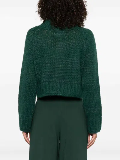 Ermanno Scervino Crew Neck Sweater In Green