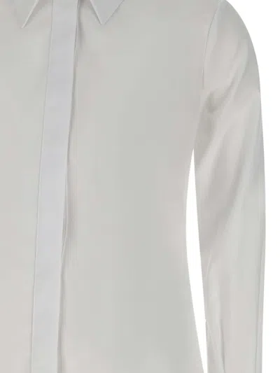 Elisabetta Franchi Tailored White Shirt With Classic Collar In White