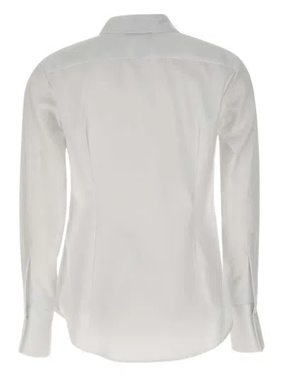 Elisabetta Franchi Tailored White Shirt With Classic Collar In White