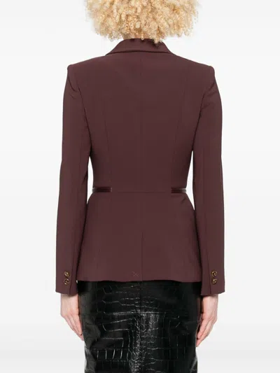 Elisabetta Franchi Blazer - Rojo Oscuro In Brown