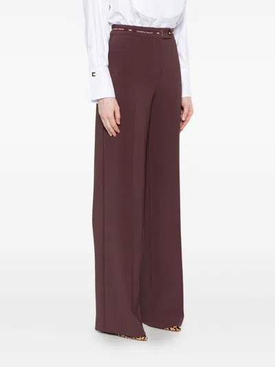 Elisabetta Franchi Pantalón Casual - Rojo Oscuro In Burgundy