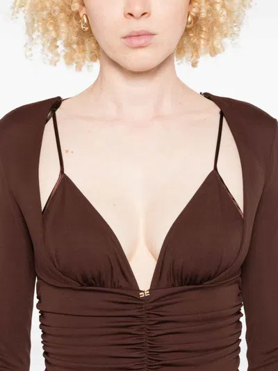 Elisabetta Franchi Top - Marrón In Brown