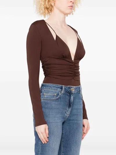 Elisabetta Franchi Top - Marrón In Brown