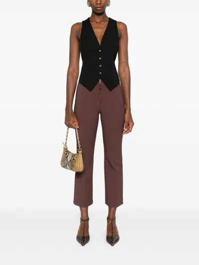 Elisabetta Franchi Button-fastening Waistcoat In Black